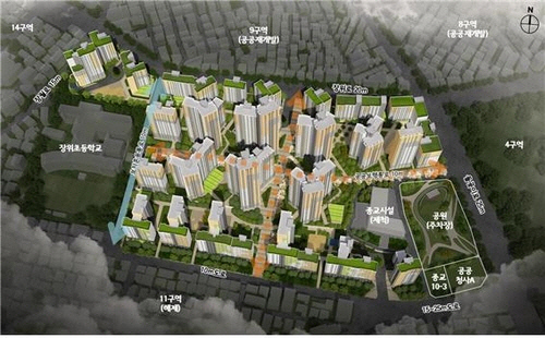 서울 성북구 장위10구역 조감도. 자료 서울시